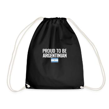 Fier d’être le drapeau argentin de l’Argentine - Sac de sport léger - noir - Devant
