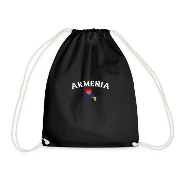 Armenia Map Armenia Armenian Flag Armenian - Drawstring Bag - black - Front