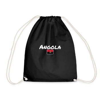 Angola Drapeau angolais Angola - Sac de sport léger - noir - Devant