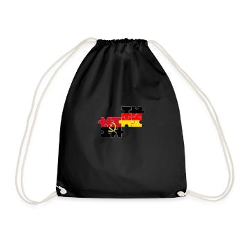 Angola Allemagne Drapeau Allemands Angolais - Sac de sport léger - noir - Devant