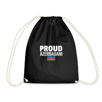 Fier drapeau azerbaïdjanais de l’Azerbaïdjan - Sac de sport léger - noir - Devant