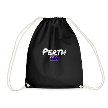 Perth Australie Vintage drapeau australien - Sac de sport léger - noir - Devant