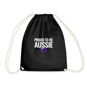 Fier d’être australien Australie Drapeau australien - Sac de sport léger - noir - Devant