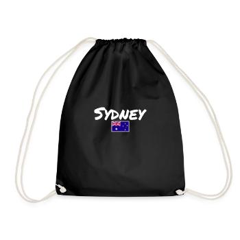 Sydney Australie Australie Drapeau australien - Sac de sport léger - noir - Devant