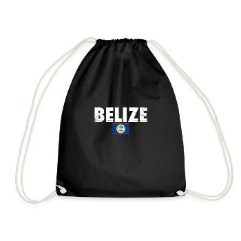 Belize Vintage Belizische Flagge Belizer - Turnbeutel - Schwarz - Vorne