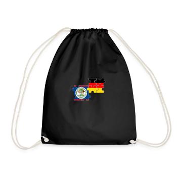 Belize Germany Flag Belizer - Drawstring Bag - black - Front