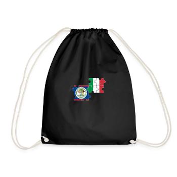Belize Italie Drapeau Belizer - Sac de sport léger - noir - Devant