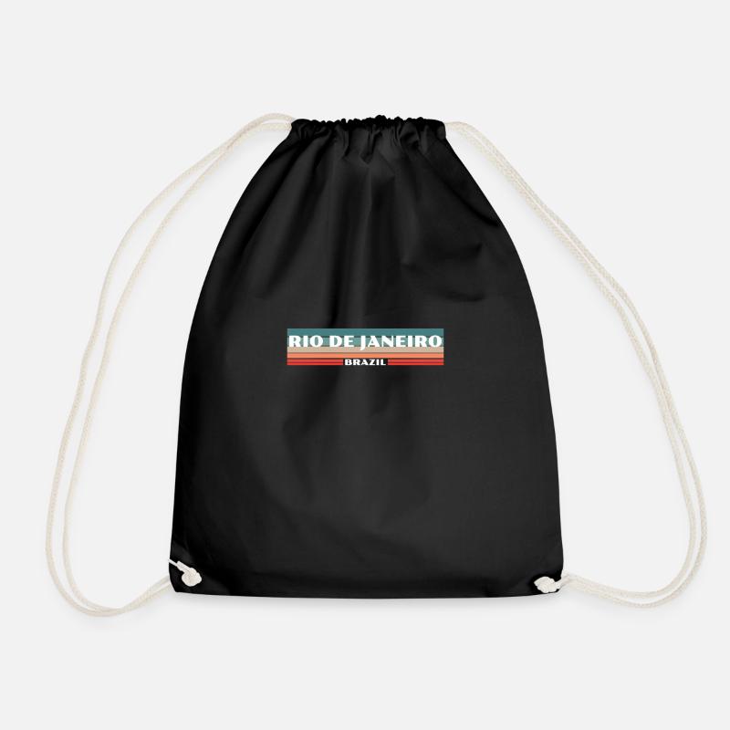 Rio de Janeiro Brésil Brasilien Retro - Sac de sport léger - noir