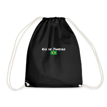 Rio de Janeiro Brésil Brésil Drapeau - Sac de sport léger - noir - Devant