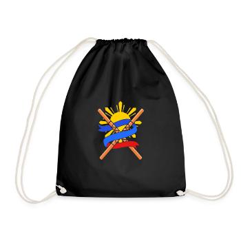 Filipino Philippines - Drawstring Bag - black - Front