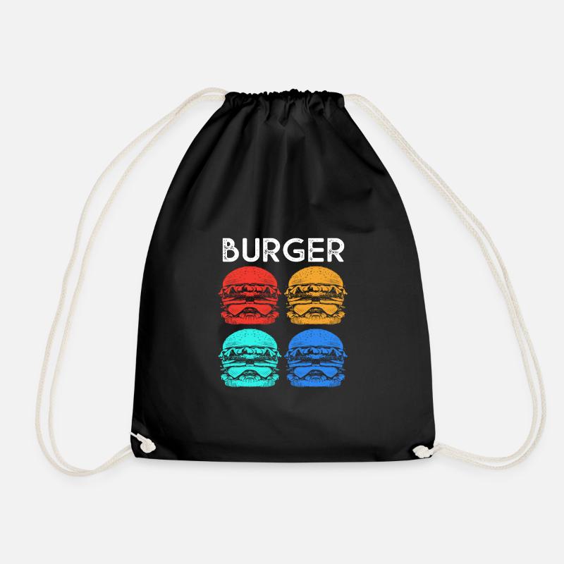 Cheeseburger - Turnbeutel - Schwarz
