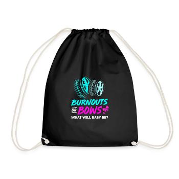 Gender Reveal Babyshower - Drawstring Bag - black - Front