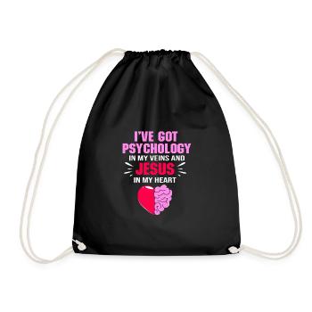 School psychologist, psychologist, psychotherapist - Drawstring Bag - black - Front