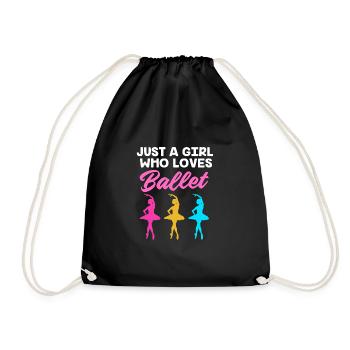 Ballet Ballet Dancer - Drawstring Bag - black - Front