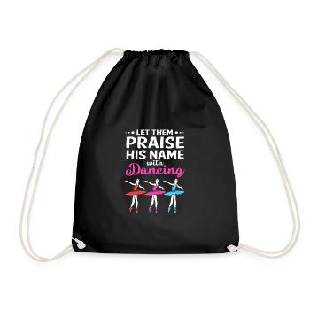 Ballet Ballet Dancer - Drawstring Bag - black - Front