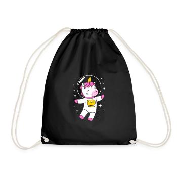 Astronaute Licorne du Système Solaire de l’Univers - Sac de sport léger - noir - Devant
