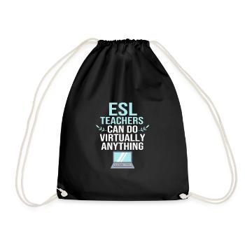 Professeur d’anglais Professeur d’anglais - Sac de sport léger - noir - Devant