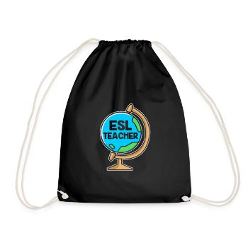 Englischlehrerin Englisch Lehrer - Turnbeutel - Schwarz - Vorne