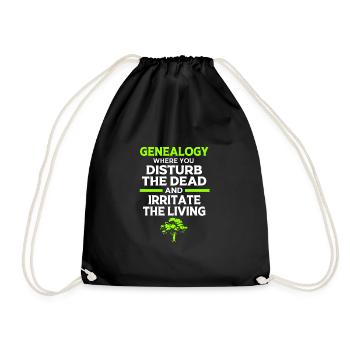 Généalogie de l’arbre généalogique - Sac de sport léger - noir - Devant