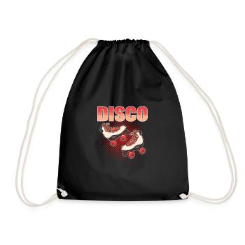 Roller Skating Roller Skates Inline Skates Disco - Drawstring Bag - black - Front