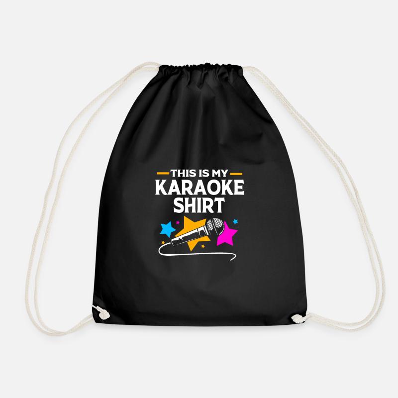 Karaoke - Turnbeutel - Schwarz