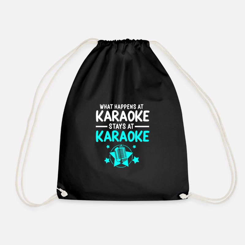 Karaoke - Turnbeutel - Schwarz