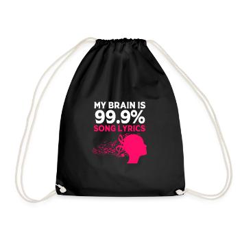 Karaoké - Sac de sport léger - noir - Devant