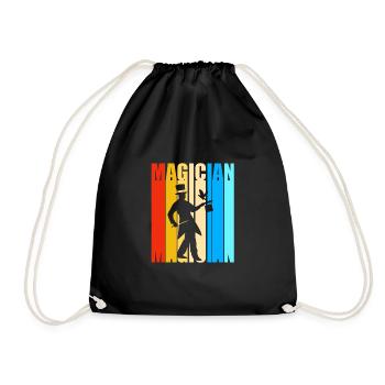 magicien magicien - Sac de sport léger - noir - Devant