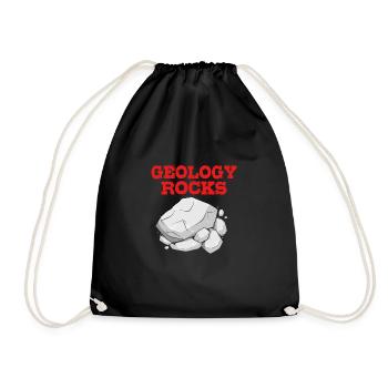 Geologist - Drawstring Bag - black - Front