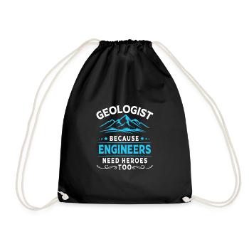Geologist - Drawstring Bag - black - Front