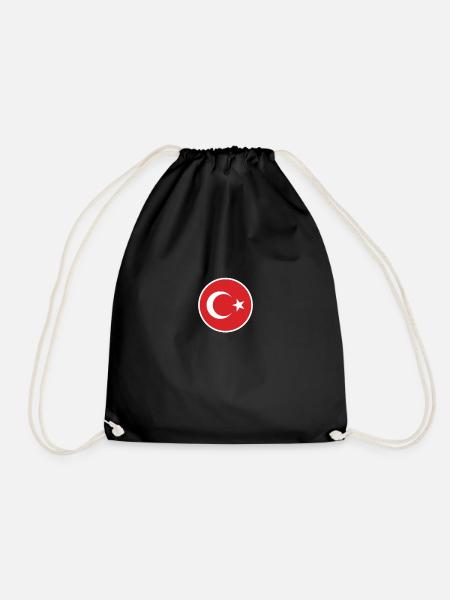 Türkei Türkische Flagge Türke - Turnbeutel - Schwarz