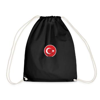Turquie Vintage Drapeau turc Turk - Sac de sport léger - noir - Devant