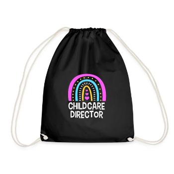 Daycare Center Education Educator Educator - Drawstring Bag - black - Front