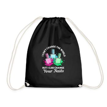 Beautician - Drawstring Bag - black - Front