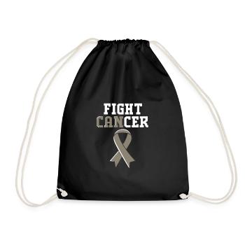 Brain Tumor Tumor Brain Cancer Survivor - Drawstring Bag - black - Front