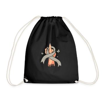 Brain Tumor Tumor Brain Cancer Survivor - Drawstring Bag - black - Front