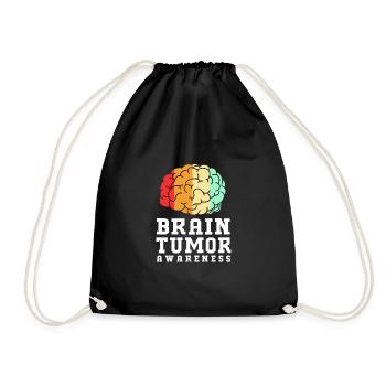 Brain Tumor Tumor Brain Cancer Survivor - Drawstring Bag - black - Front