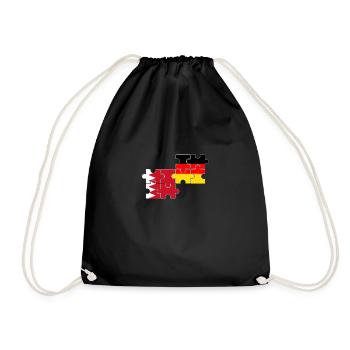 Bahrain Germany Flag of Bahraini - Drawstring Bag - black - Front