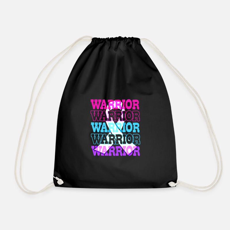 Thyroid cancer Thyroid cancer - Drawstring Bag - black