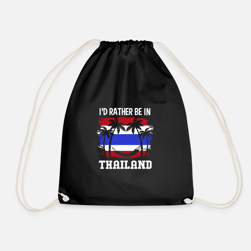 Thailand Thai Sprache - Turnbeutel - Schwarz