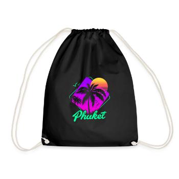 Thailand Thai Language Phuket - Drawstring Bag - black - Front