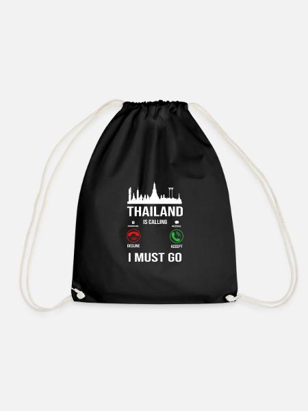 Thailand Thai Sprache - Turnbeutel - Schwarz