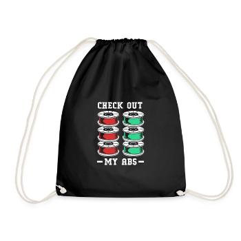 3D Printing - Drawstring Bag - black - Front