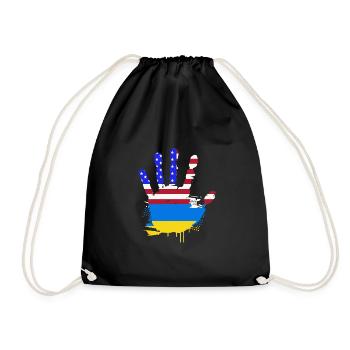Ukraine - Turnbeutel - Schwarz - Vorne