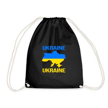 Ukraine - Turnbeutel - Schwarz - Vorne