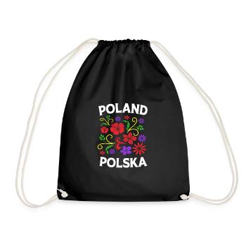 Poland Polish - Drawstring Bag - black - Front