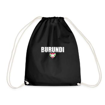 Burundi Vintage Drapeau Burundais - Sac de sport léger - noir - Devant