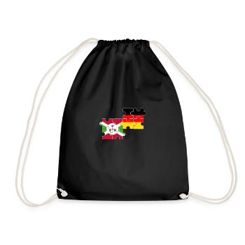 Burundi Allemagne Drapeau Burundais - Sac de sport léger - noir - Devant