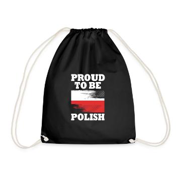 Poland Polish - Drawstring Bag - black - Front