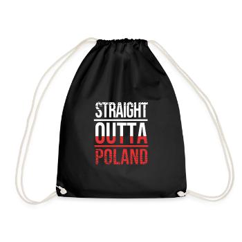 Poland Polish - Drawstring Bag - black - Front